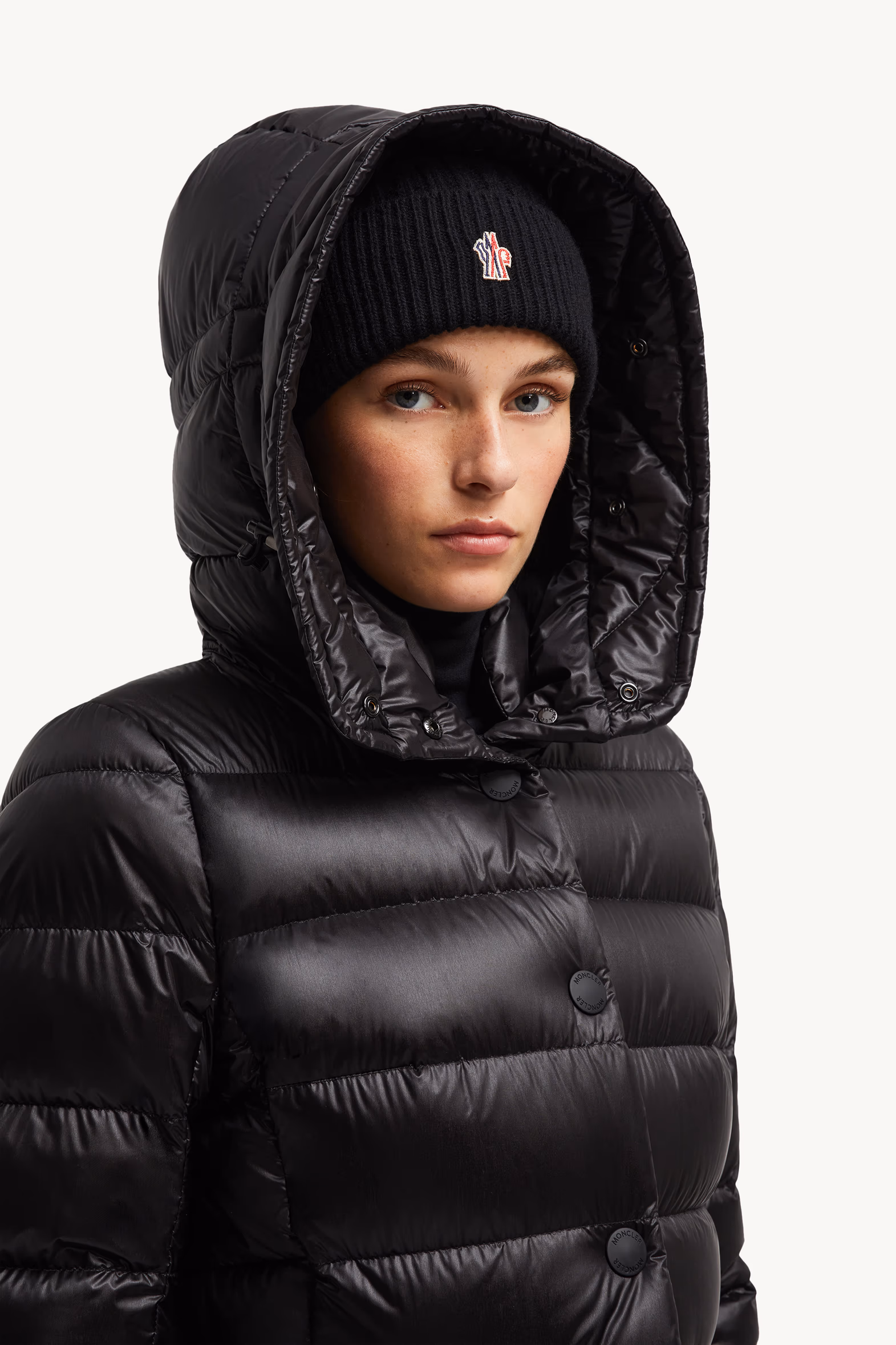 Plumífero corto Armoniques Mujer Negro Moncler 8